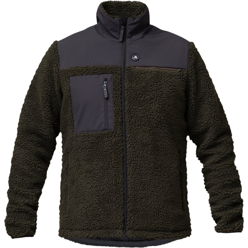 HeatX Hybrid Pile Jacket Olive/Black