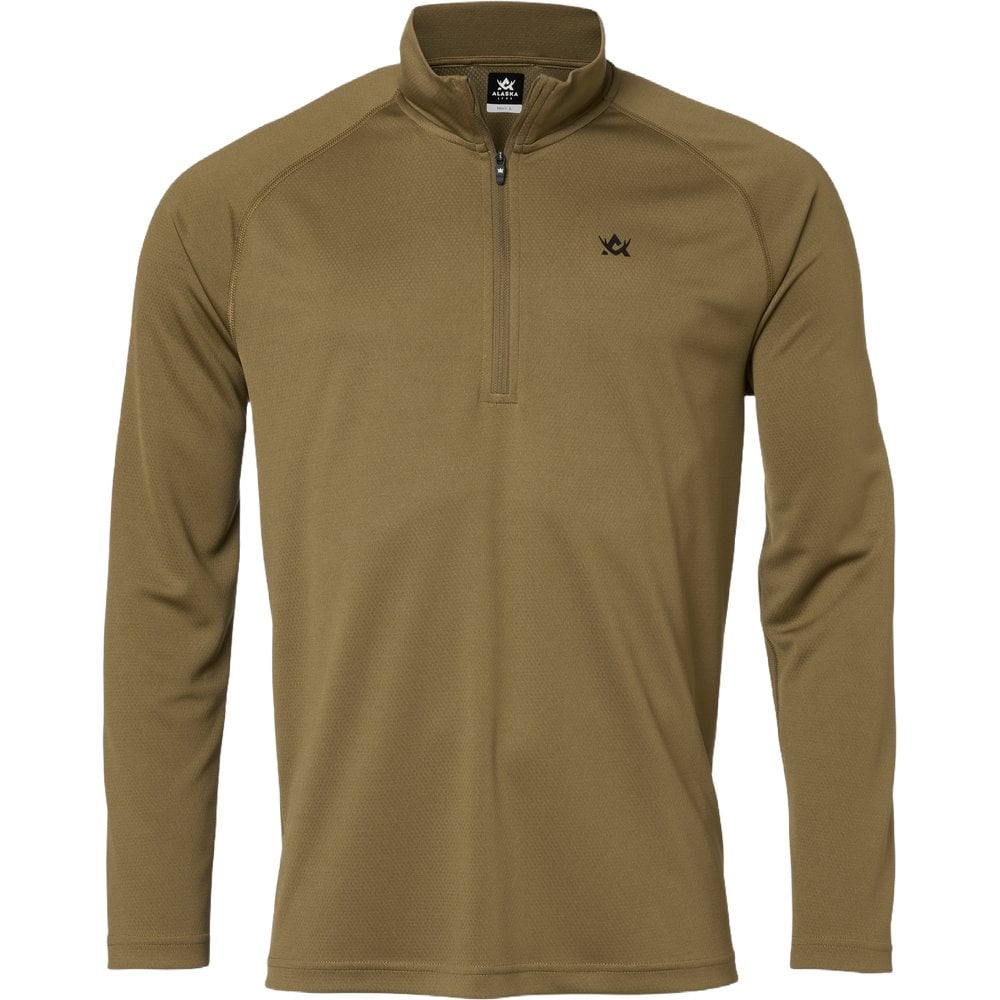 Alaska 1795 Cooldry Ms Half-Zip Top Gravel
