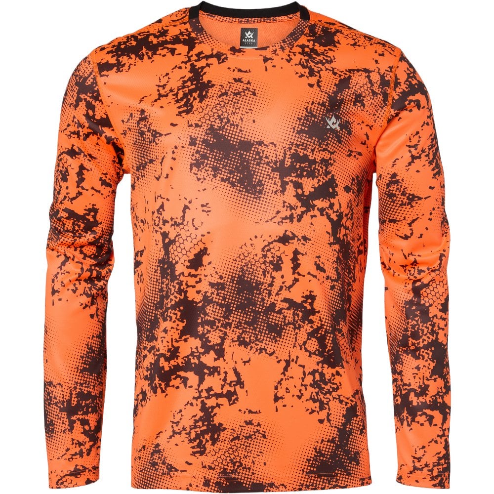 Alaska 1795 Cooldry Ms Ls T-Shirt Blindtech Blaze Blur