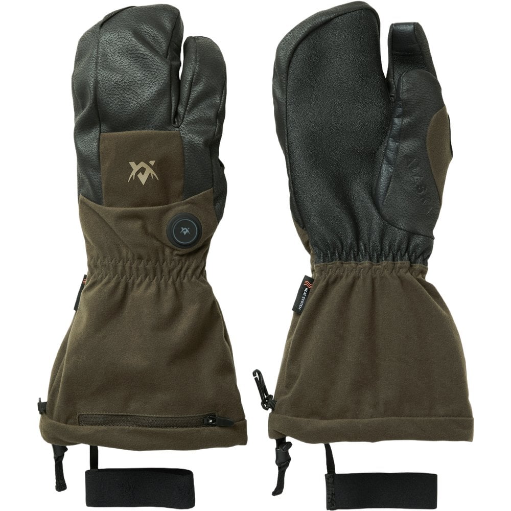 Alaska 1795 Heat System Mittens Solid Brown