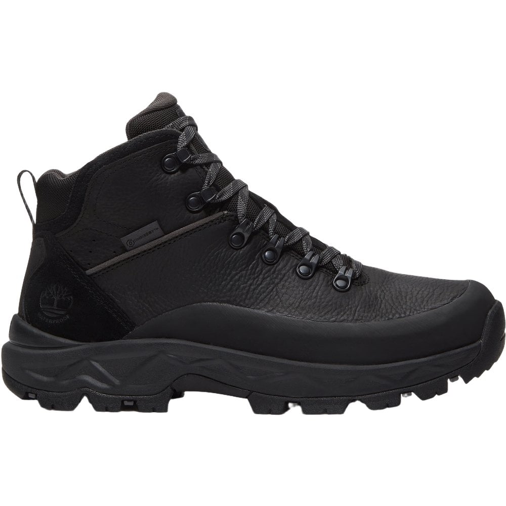 Timberland Mens Mt. Maddsen 2.0 Mid Lace Up Waterproof Hiking Boot Black Full Grain