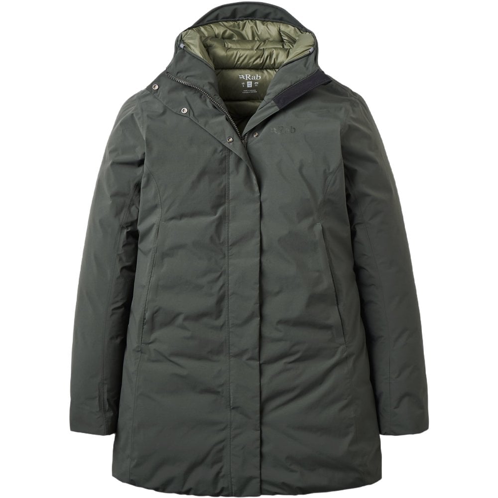Rab W's Valiance Parka Dark Army